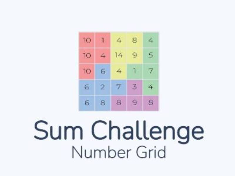 Sum Challenge Number Grid 🕹️ Jouez en ligne sur SGameS