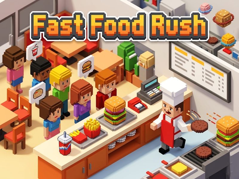 Fast Food Racing Game Fast food Rush 🕹️ Jouez en ligne sur SGameS