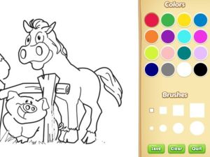 Jeu Livre de coloriage d'animaux de ferme pour les enfants en ligne