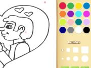 Jeu Livre de coloriage d'amour pour les enfants en ligne