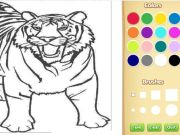 Jeu Livre de coloriage tigre en ligne