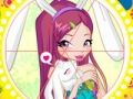 Jeu Style de lapin Winx: puzzle rond  en ligne