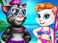 Jeu Angela et Tom Beach vacances  en ligne