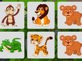 Jeu Mémoire des animaux sauvages  en ligne