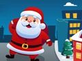 Jeu Le Père Noël court dans les rues de la ville  en ligne