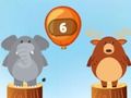 Jeu Soustraction de ballons dans la jungle  en ligne