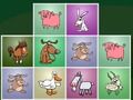 Jeu Animaux de la ferme correspondant à des puzzles  en ligne