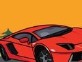 Jeu Lamborghini livre de coloriage  en ligne