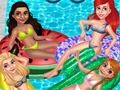 Jeu Flotteurs de fête à la piscine Princesse  en ligne