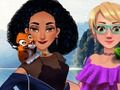 Jeu Jasmine et Raiponce au camping  en ligne