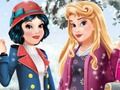Jeu Aurora et Blanche-Neige Mode Hivernale  en ligne