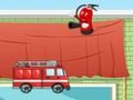 Jeu Course folle de camions de pompiers  en ligne
