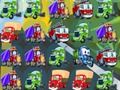 Jeu Camions de dessins animés Match 3  en ligne