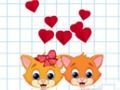 Jeu Bonjour les chats Love Story  en ligne