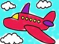 Jeu Livre de coloriage d'avion  en ligne