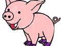Jeu Livre de coloriage de cochon  en ligne