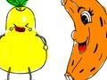 Jeu Retour à l'école: la coloration des fruits  en ligne