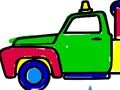 Jeu Retour à l'école: Coloriage de camions  en ligne