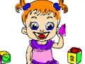 Jeu Retour à l'école: Coloriage Baby Doll  en ligne