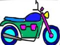 Jeu Retour à l'école: coloriage moto  en ligne