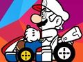 Jeu Livre de coloriage Mario Driving  en ligne
