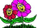 Jeu Rentrée scolaire : Livre de coloriage de fleurs  en ligne