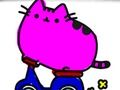 Jeu Retour à l'école: coloriage de chats mignons  en ligne
