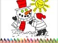 Jeu Retour à l'école: coloriage d'hiver  en ligne