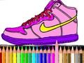 Jeu Retour à l'école: coloration des chaussures  en ligne