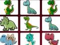 Jeu Défi de mémoire de dinosaure de dessin animé  en ligne