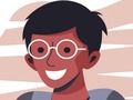 Jeu Puzzle de garçons avec des lunettes  en ligne