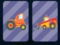 Jeu Mémoire des gros camions et des voitures  en ligne
