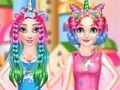 Jeu Salon de coiffure Princesses Rainbow Unicorn  en ligne