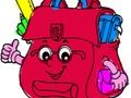 Jeu Retour à l'école: livre de coloriage de cartable  en ligne