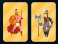 Jeu Mémoire des guerriers spartiates et vikings  en ligne