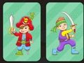 Jeu Mémoire des pirates amis  en ligne