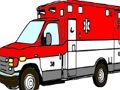 Jeu Coloriage camion ambulance  en ligne
