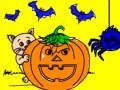 Jeu Livre de coloriage Halloween  en ligne