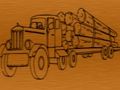 Jeu Coloriage de camions forestiers  en ligne
