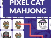 Jeu Mahjong chat pixel  en ligne