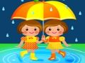 Jeu Puzzle Jour de Pluie pour Enfants  en ligne