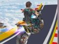 Jeu Méga rampe cascade moto  en ligne