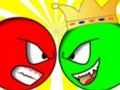 Jeu Balle rouge contre roi vert  en ligne
