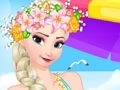 Jeu Journée à la plage d'Elsa  en ligne