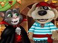 Jeu Talking Tom et Angela Halloween Party  en ligne