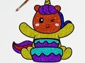 Jeu Livre de coloriage licornes pailletées  en ligne