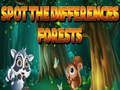 Jeu Repérez les différences Forêts  en ligne