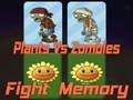 Jeu Les plantes contre les zombies combattent la mémoire  en ligne