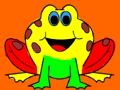 Jeu Retour à l'école : livre de coloriage de grenouille  en ligne