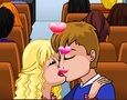 Jeu Un baiser sur le bus jaune en ligne